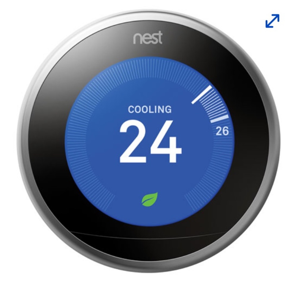 Google Nest Wi-Fi Smart Learning Thermostat 3rd Generation - Stainless steel